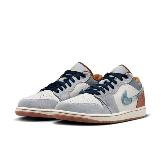 Jordan 1 Low SE Phantom Repaired Denim Swoosh