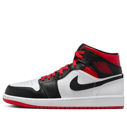 Jordan 1 Mid Gym Red Black Toe