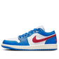 Jordan 1 Low Sport Blue Gym Red (Women)